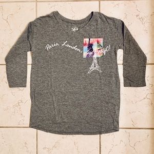 JUSTICE Long-Sleeve Graphic Tee (Size 10)